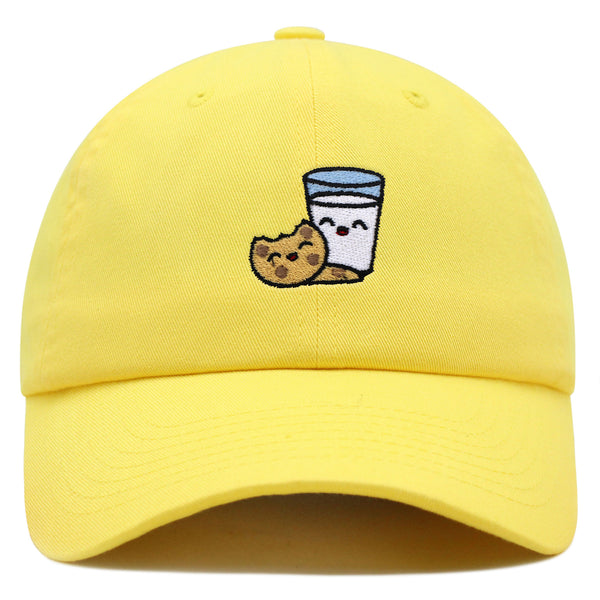 Milk and Cookie Premium Dad Hat Embroidered Baseball Cap Snack