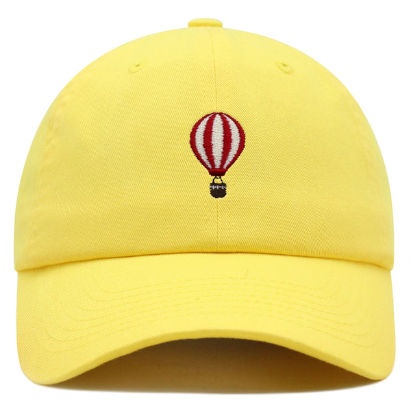 Hot Air Ballon Premium Dad Hat Embroidered Baseball Cap Travel Fly Sky