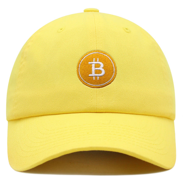 Bitcoin Premium Dad Hat Embroidered Baseball Cap Cryptocurrency Investing