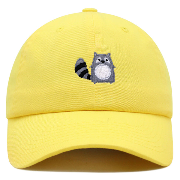 Racoon Premium Dad Hat Embroidered Baseball Cap Cute Zoo