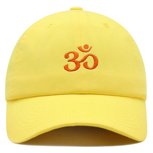 Om Symbol Premium Dad Hat Embroidered Baseball Cap Indian Buddah