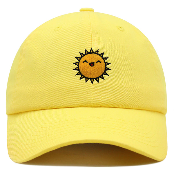 Happy Sun Premium Dad Hat Embroidered Baseball Cap Sunny Summer Morning