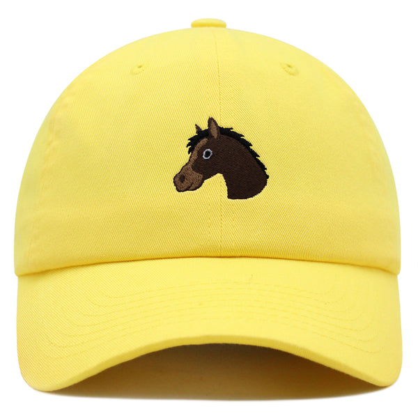 Horse Head Premium Dad Hat Embroidered Baseball Cap Cowboy Zoo