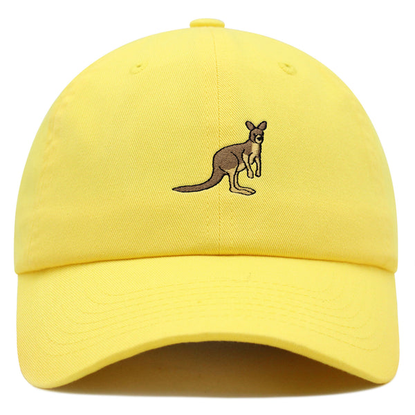 Kangaroo Premium Dad Hat Embroidered Baseball Cap Australia Animal