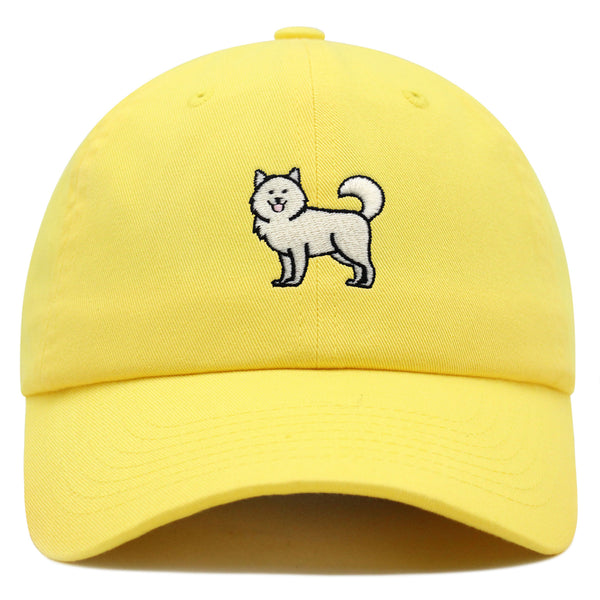 Samoyed Premium Dad Hat Embroidered Baseball Cap Dog Puppy