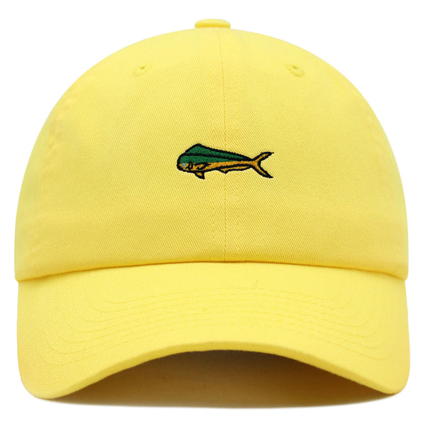 Mahi-Mahi Fish Premium Dad Hat Embroidered Baseball Cap Fishing Ocean