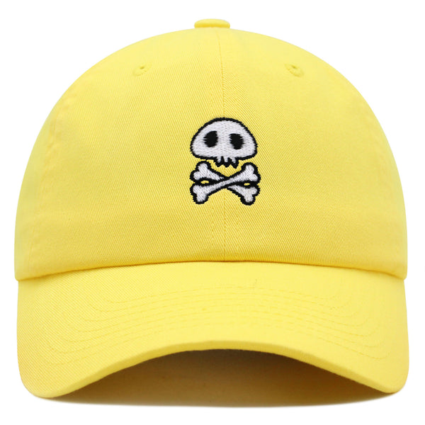 Skull Premium Dad Hat Embroidered Baseball Cap Cute Skull