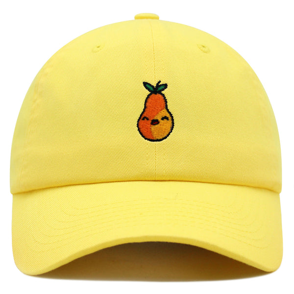 Pear Premium Dad Hat Embroidered Baseball Cap Fruit Vegan Foodie