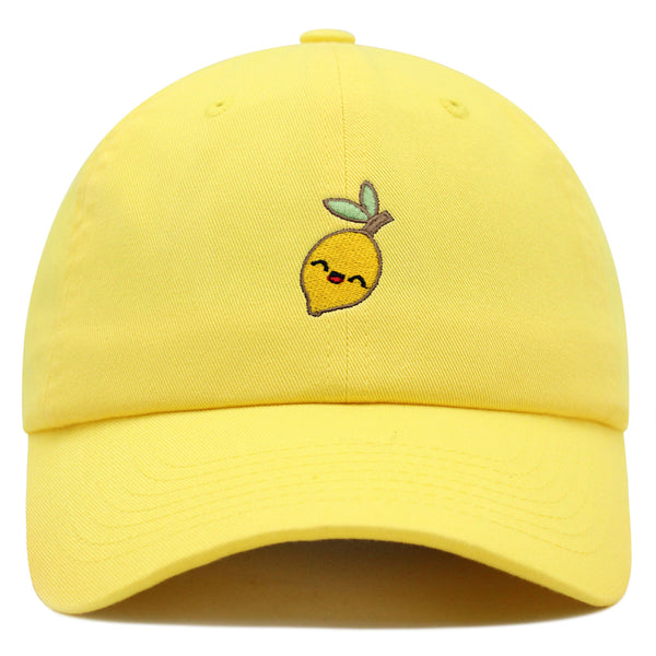 Lemon Premium Dad Hat Embroidered Baseball Cap Vegan Vegetable