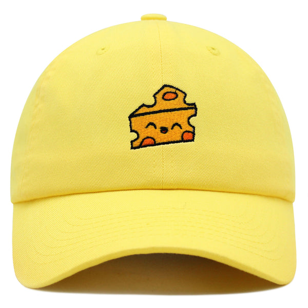 Cheese Premium Dad Hat Embroidered Baseball Cap Foodie Cheesy Wine