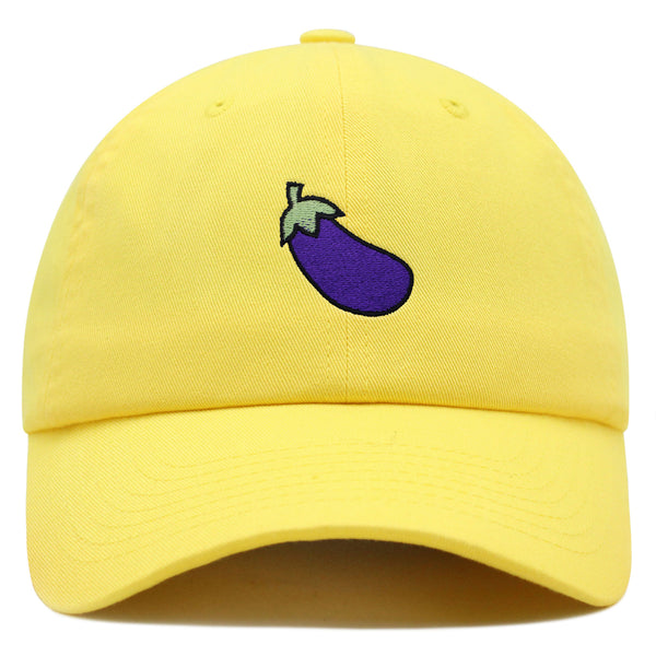 Eggplant Premium Dad Hat Embroidered Baseball Cap Foodie Vegetable