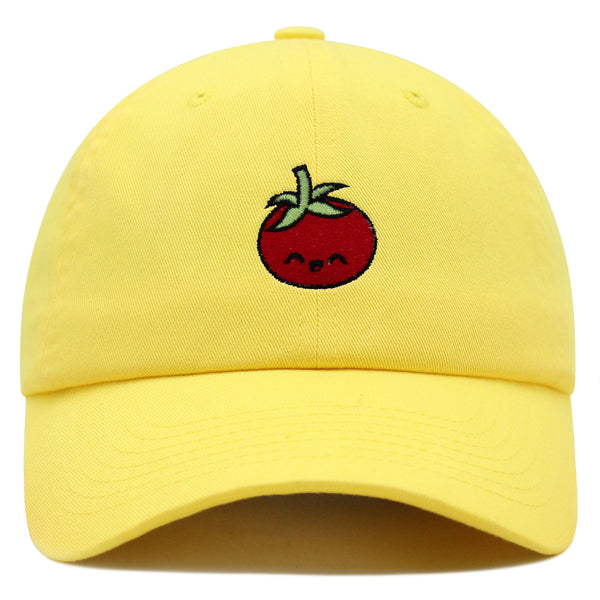 Tomato Premium Dad Hat Embroidered Baseball Cap Vegetable Vegan