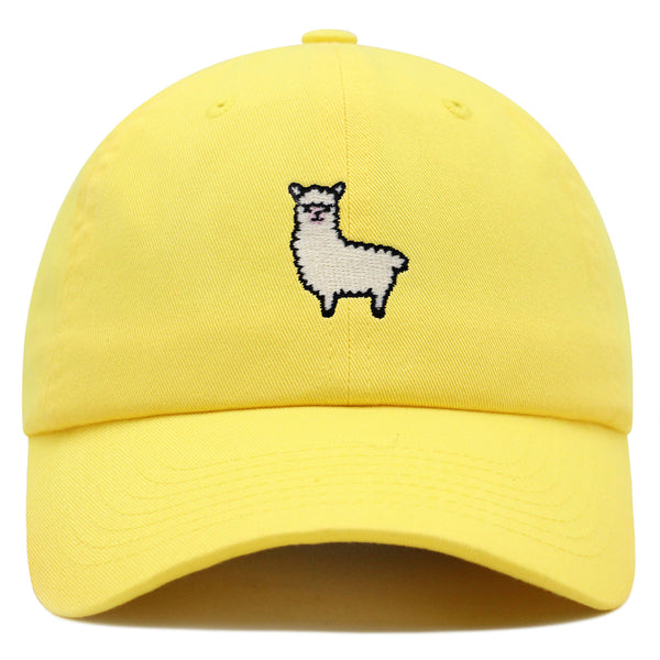 Alpaca Premium Dad Hat Embroidered Baseball Cap Peru Peruvian