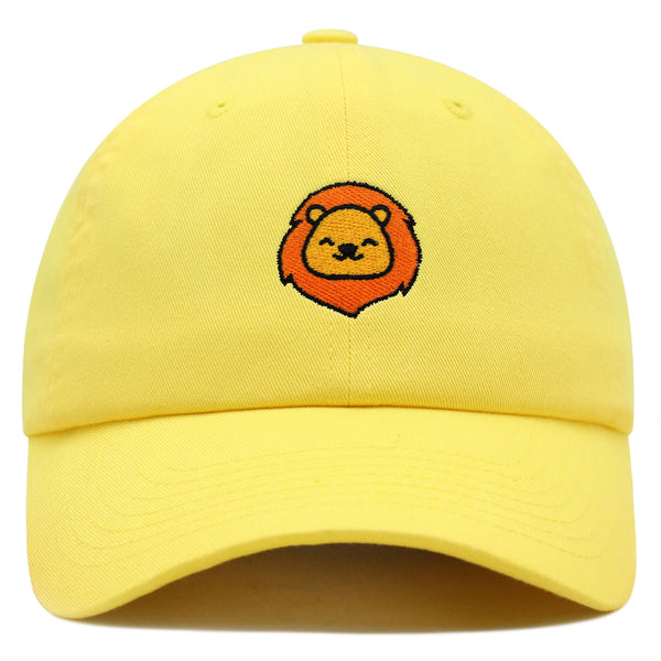 Lion Premium Dad Hat Embroidered Baseball Cap Zoo King Animal