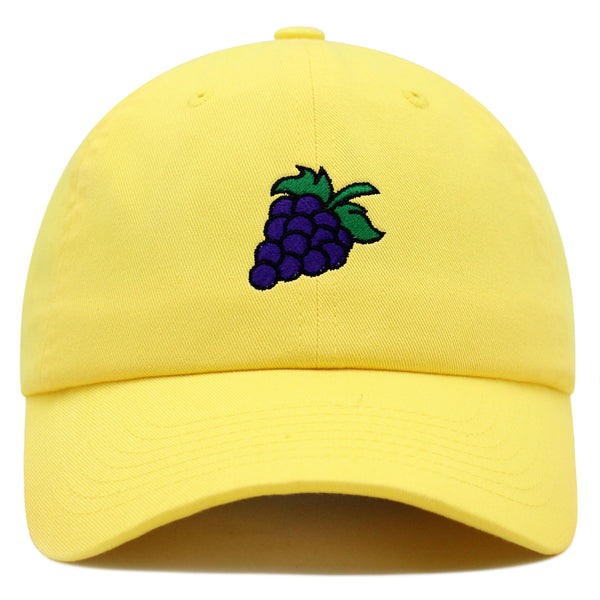 Grape Premium Dad Hat Embroidered Baseball Cap Farm Farmers Vegan