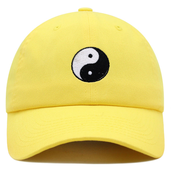 Ying Yang Premium Dad Hat Embroidered Baseball Cap Asian Meditation