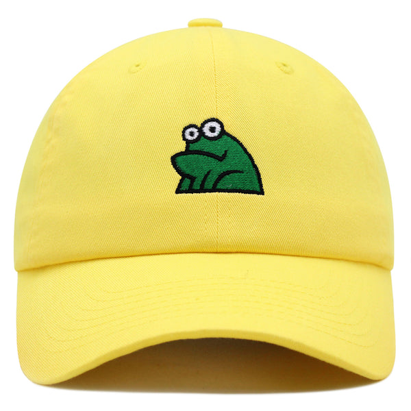 Frog Premium Dad Hat Embroidered Baseball Cap Funny