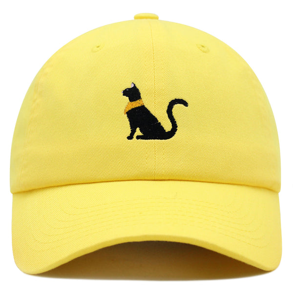 Black Egyptian Cat Premium Dad Hat Embroidered Baseball Cap Kitty