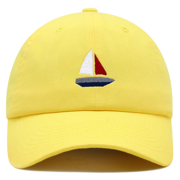 Cute Boat Premium Dad Hat Embroidered Baseball Cap Sailor Ocean