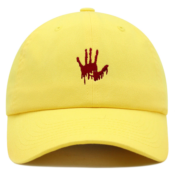 Bloody Hand Premium Dad Hat Embroidered Baseball Cap Horror