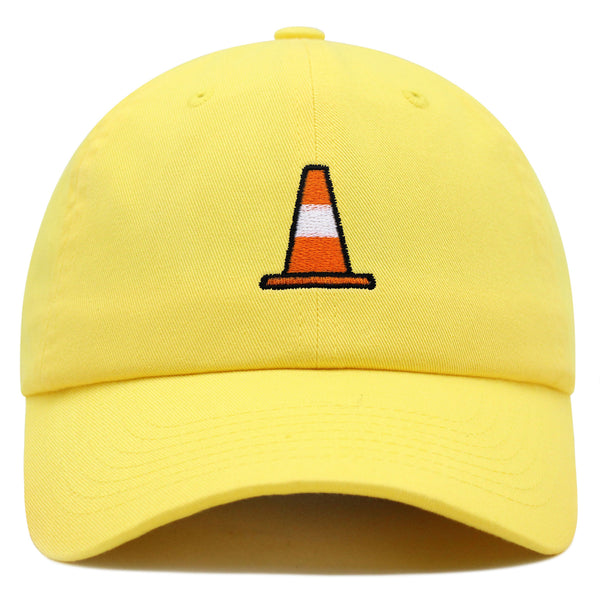 Safety Cone Premium Dad Hat Embroidered Baseball Cap Construction