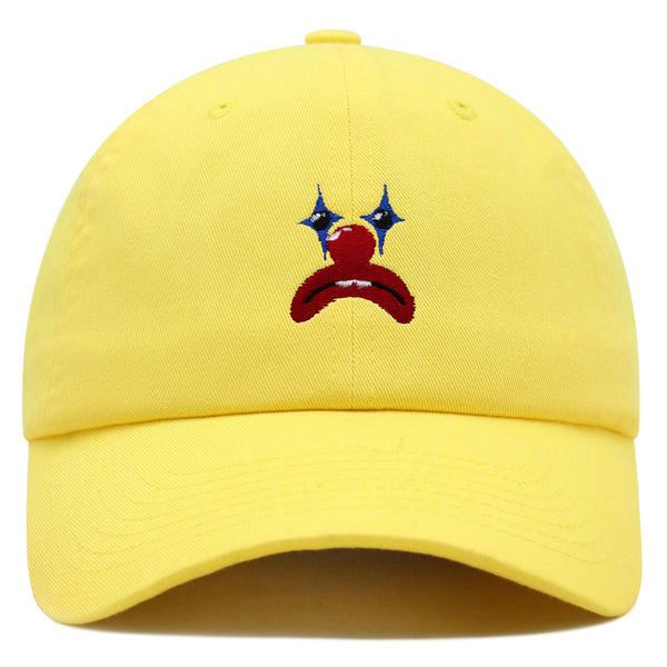 Clown Face Premium Dad Hat Embroidered Baseball Cap Circus Sad