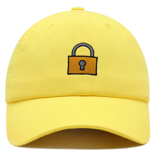 Lock Premium Dad Hat Embroidered Baseball Cap Gate Logo