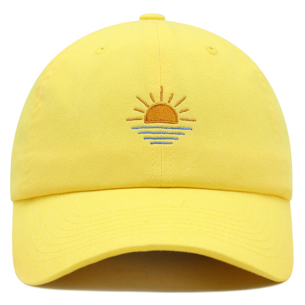 Sun Premium Dad Hat Embroidered Baseball Cap Sunset Sunrise