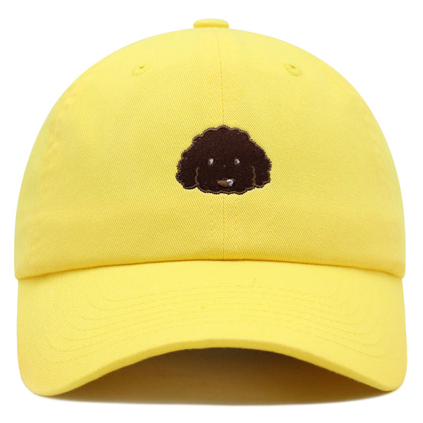 Brown Poodle Premium Dad Hat Embroidered Baseball Cap Dog Puppy