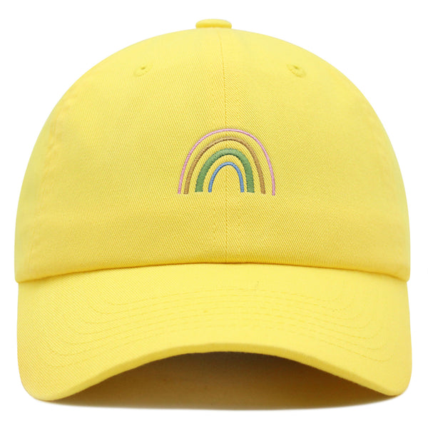 Rainbow Premium Dad Hat Embroidered Baseball Cap Pastel Cute