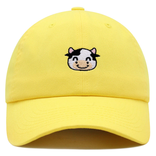 Cow Premium Dad Hat Embroidered Baseball Cap Milk Animal