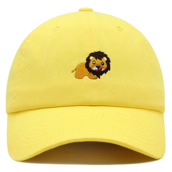 Lion Premium Dad Hat Embroidered Baseball Cap Zoo King