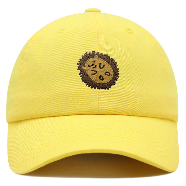 Hedgehog Premium Dad Hat Embroidered Baseball Cap Animal Cute