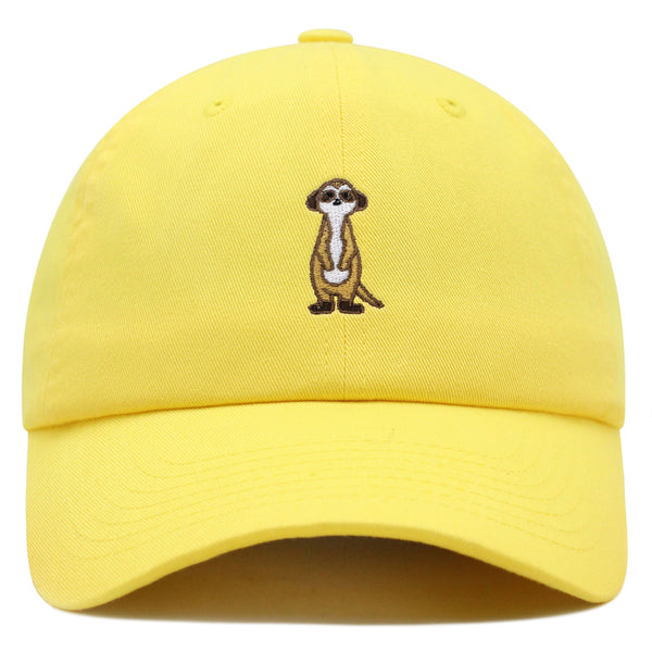 Meerkat Premium Dad Hat Embroidered Baseball Cap Lion Observer