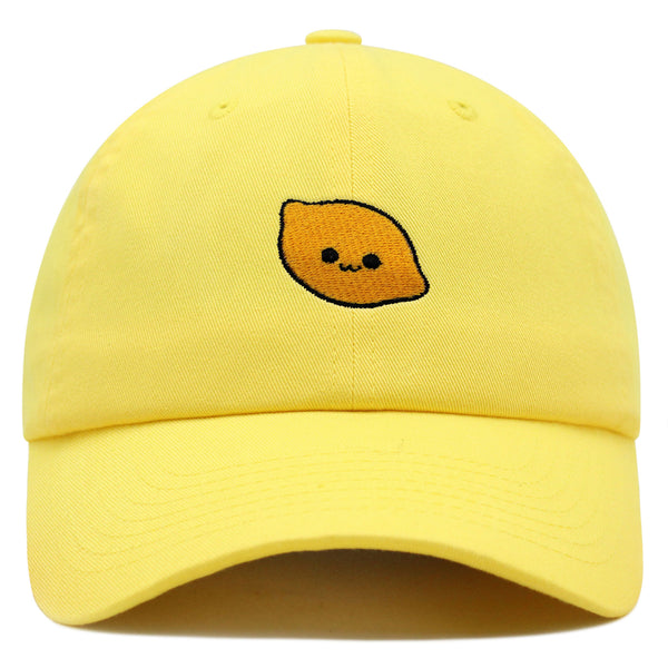 Lemon Premium Dad Hat Embroidered Baseball Cap Citrus Lime