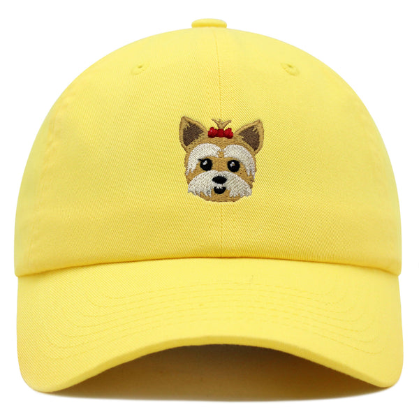 Yorkshire Terrier Premium Dad Hat Embroidered Baseball Cap Puppy Yorkie