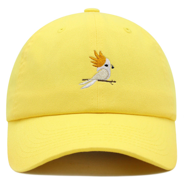 Cockatoo Premium Dad Hat Embroidered Baseball Cap Parrot Bird