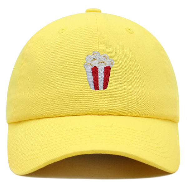 Popcorn Premium Dad Hat Embroidered Baseball Cap Theater Foodie