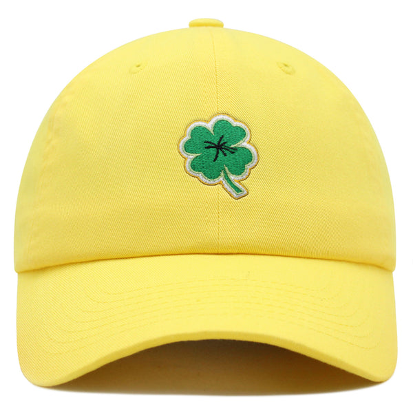 Clover Premium Dad Hat Embroidered Baseball Cap Lucky Plant