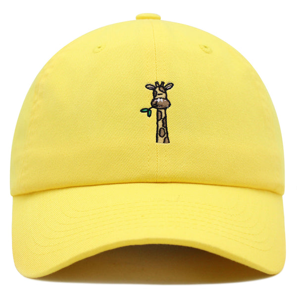 Giraffe Premium Dad Hat Embroidered Baseball Cap Zoo Wild Animal