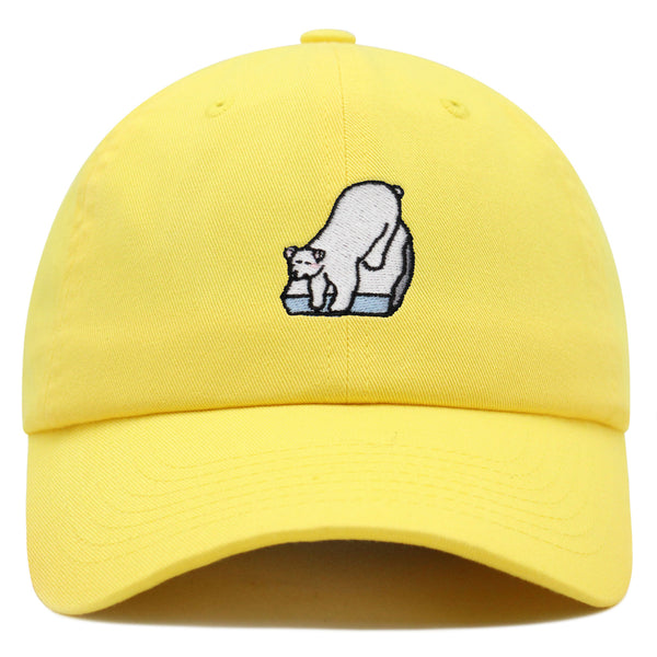 Polar Bear Premium Dad Hat Embroidered Baseball Cap Coke Soda