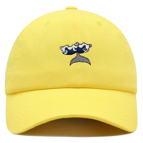 Whale Premium Dad Hat Embroidered Baseball Cap Wave Ocean