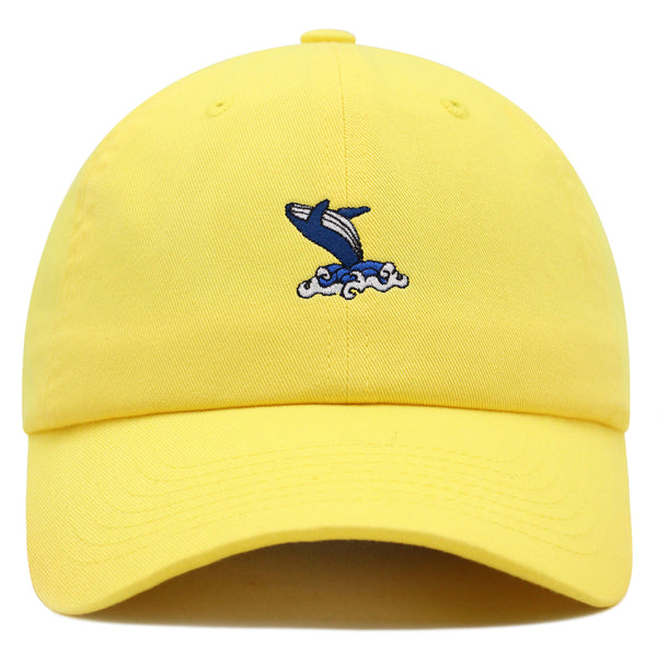 Whale Premium Dad Hat Embroidered Baseball Cap Ocean Fish