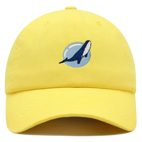 Whale Premium Dad Hat Embroidered Baseball Cap Fishing Nature