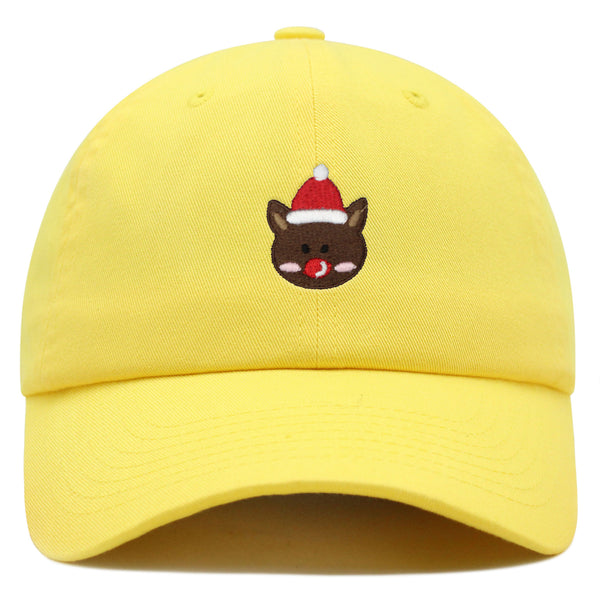 Reindeer Premium Dad Hat Embroidered Baseball Cap Christmas Gift