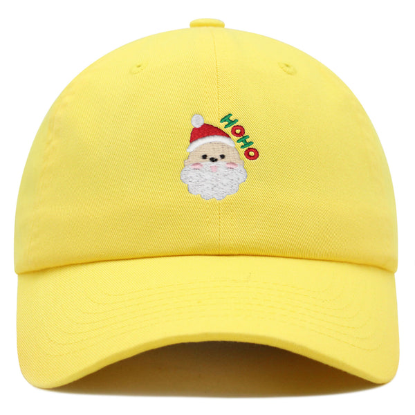 Santa Claus Face Premium Dad Hat Embroidered Baseball Cap Christmas Gift