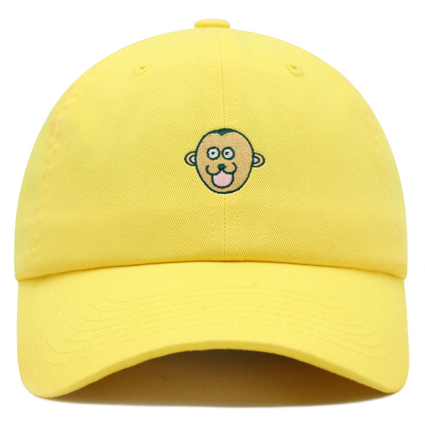 Monkey Face Premium Dad Hat Embroidered Baseball Cap Zoo Animal