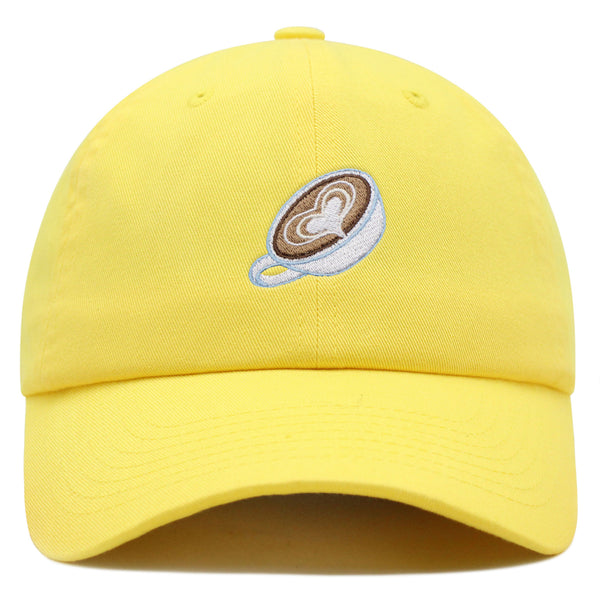 Latte Premium Dad Hat Embroidered Baseball Cap Coffee Cafe