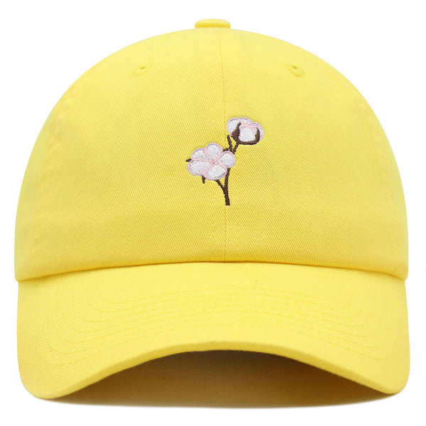 Cotton Flower Premium Dad Hat Embroidered Baseball Cap Tree