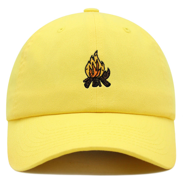 Camp Fire Premium Dad Hat Embroidered Baseball Cap Wood Pit